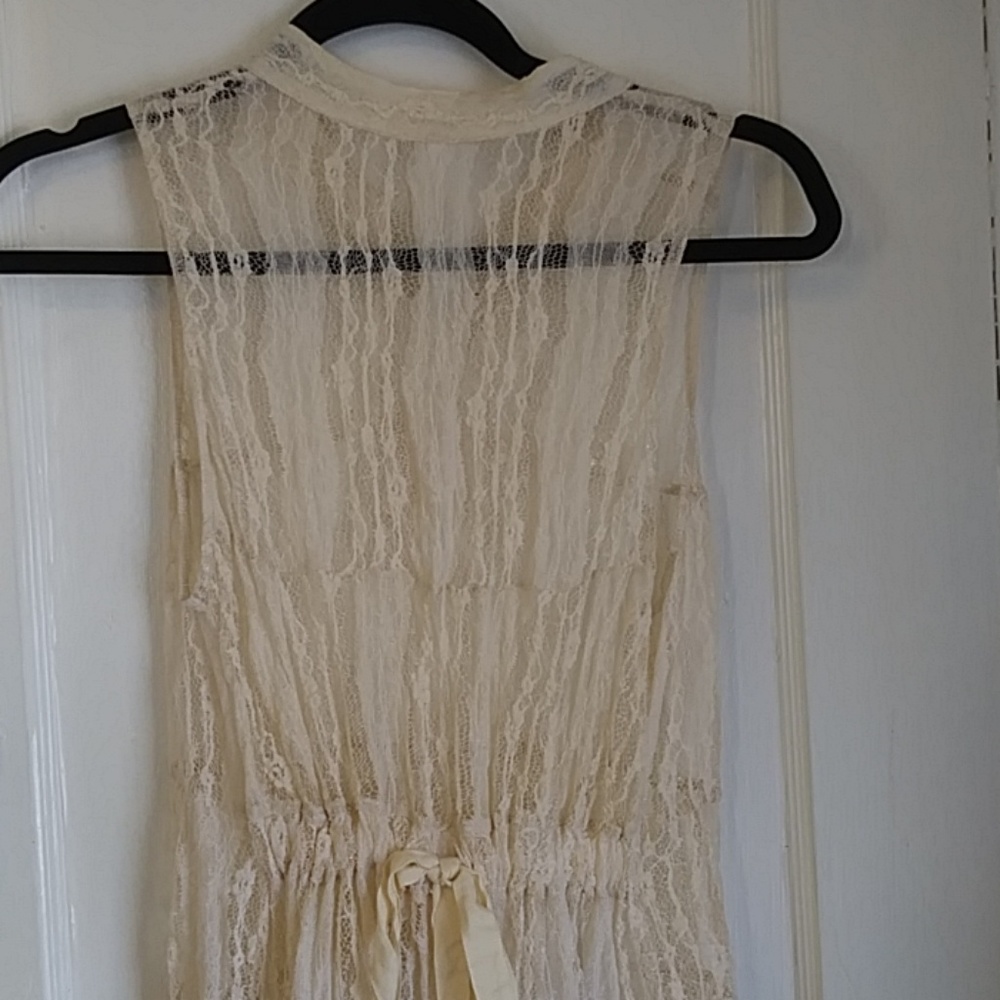 Free People Cream Lace Dress - Picture 3 of 4